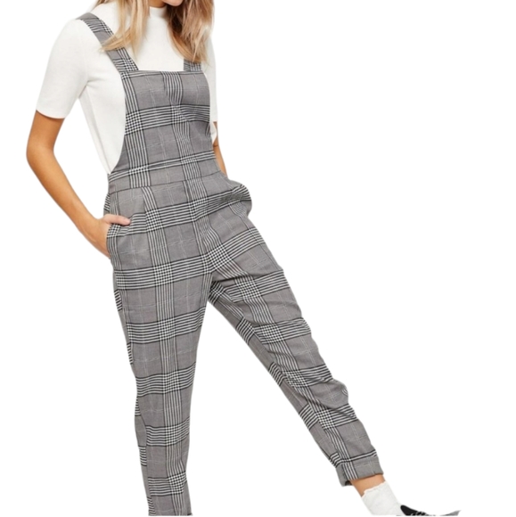 Ardene Pants - Ardene | Women's Slip-On Plaid Overalls Size M